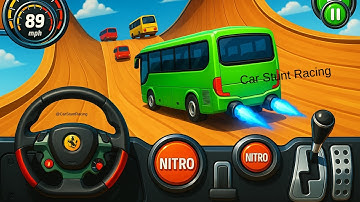 Crazy Bus Mega Ramp Impossible Racing - Bus Stunts Impossible Tracks - Android Gameplay P-04