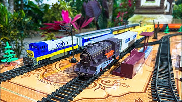 FENFA TRAIN OSX RAILCAR DIESEL & CLASSICAL STEAM TRAIN - ASMR RUNING SESSION - DS-TRAIN