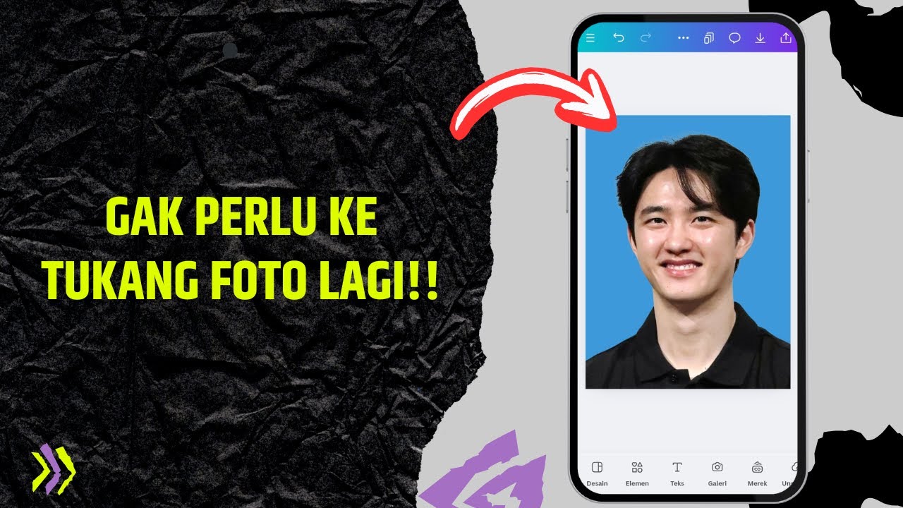 Cara Mengubah Background Untuk Pas Foto Di Canva - YouTube