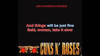 Video thumbnail of "Guns N' Roses - Patience [Karaoke]"