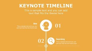 #023 Keynote Timeline Slide Design Tutorial Free Template 2019 Same as PowerPoint