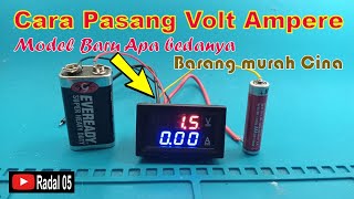 How to install the latest model digital volt amperage meter DSNVC288 V1.1