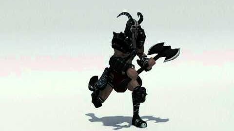 Low-Poly Barbarian Moveset