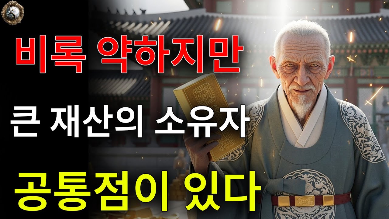 신약하지만 거대한 재물을 다루는 사람들의 공통점 | 고대의 지혜