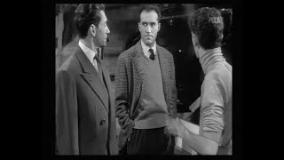 Michel Piccoli [Georges] dans ''Interdit de séjour'' (1955) [avec logo TV] de Maurice de Canonge 