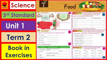 3rd Standard- Science- Unit 1- Food- Pages 37 to 41- Book in Exercises- Term 2