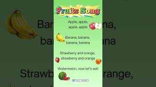 Fruits song#kidssong #educationsong