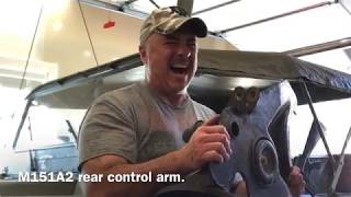 How to remove an M151A2 rear control arm.