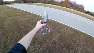 Rage RC Rocket. High as it goes. Way more than 150 feet! lol