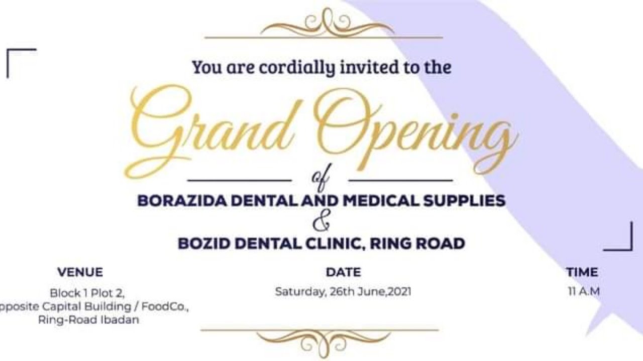 Grand Opening of Borazida Dental and Medical Supplies & Bozid Dental