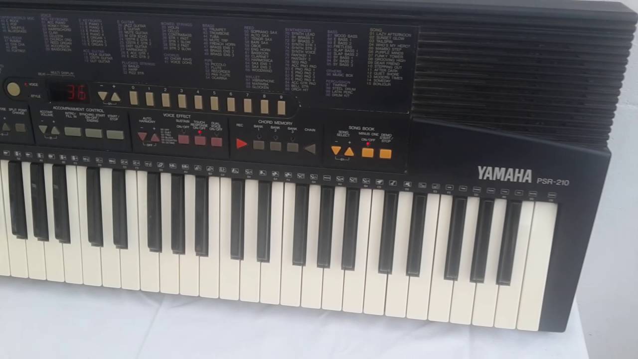 Yamaha PSR 210 (1) YouTube