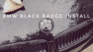 BMW Black Badge install