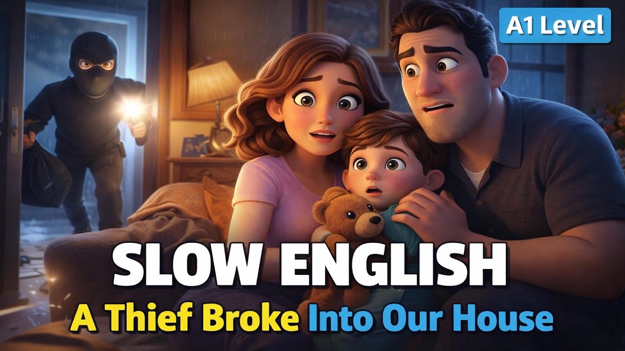 A Thief Broke Into Our House | Learn English for Beginners (A1 Level)