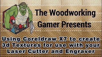 How to create 3d Textures for your Epilog Laser using only Coreldraw X7   FULL TUTORIAL