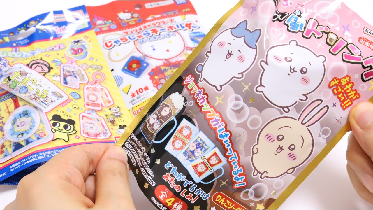 Chiikawa DIY Candy Drink and Tamagotchi & Sanrio New Candy Toy