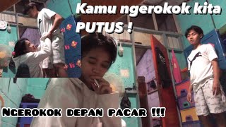 PRANK NGEROKOK!!! NYESEL PRANK PACAR NGEROKOK !! AYUB MALAH MINTA PUTUS?!!