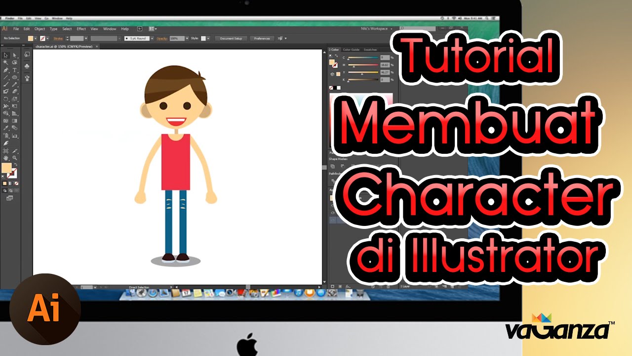 Tutorial Membuat Character Dengan Illustrator YouTube