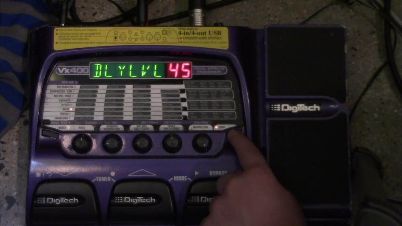 Digitech VX400 Walkthrough Part 3 Editing Presets YouTube