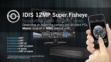 [ IDIS 12MP Super Fisheye ] Supports 6 types dynamic views