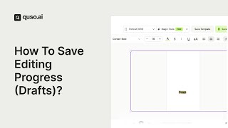 How To Save Editing Progress Of A Clip