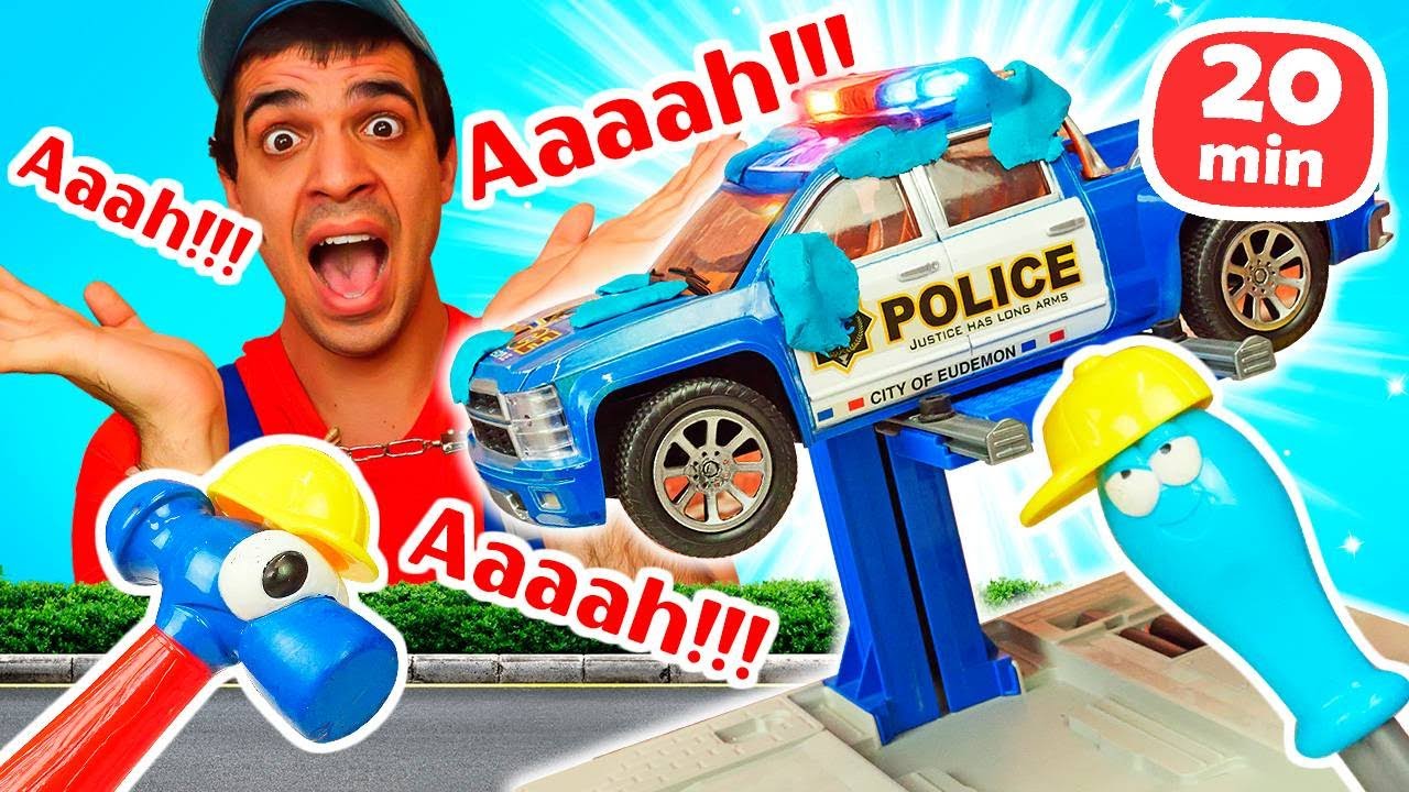 Oh, si è rotto! Giochi per bambini nell'officina giocattolo