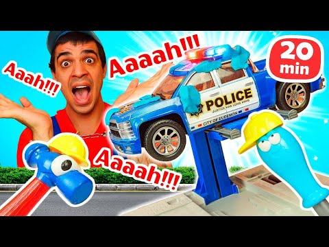 Oh, si è rotto! Giochi per bambini nell'officina giocattolo