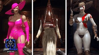 RESIDENT EVIL 8 VILLAGE - All Lady Dimitrescu Skins & Outfits 4K Showcase
