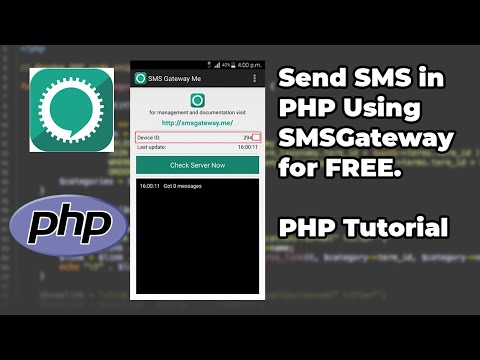 Send SMS in PHP Using SMSGateway For Free | PHP Tutorial