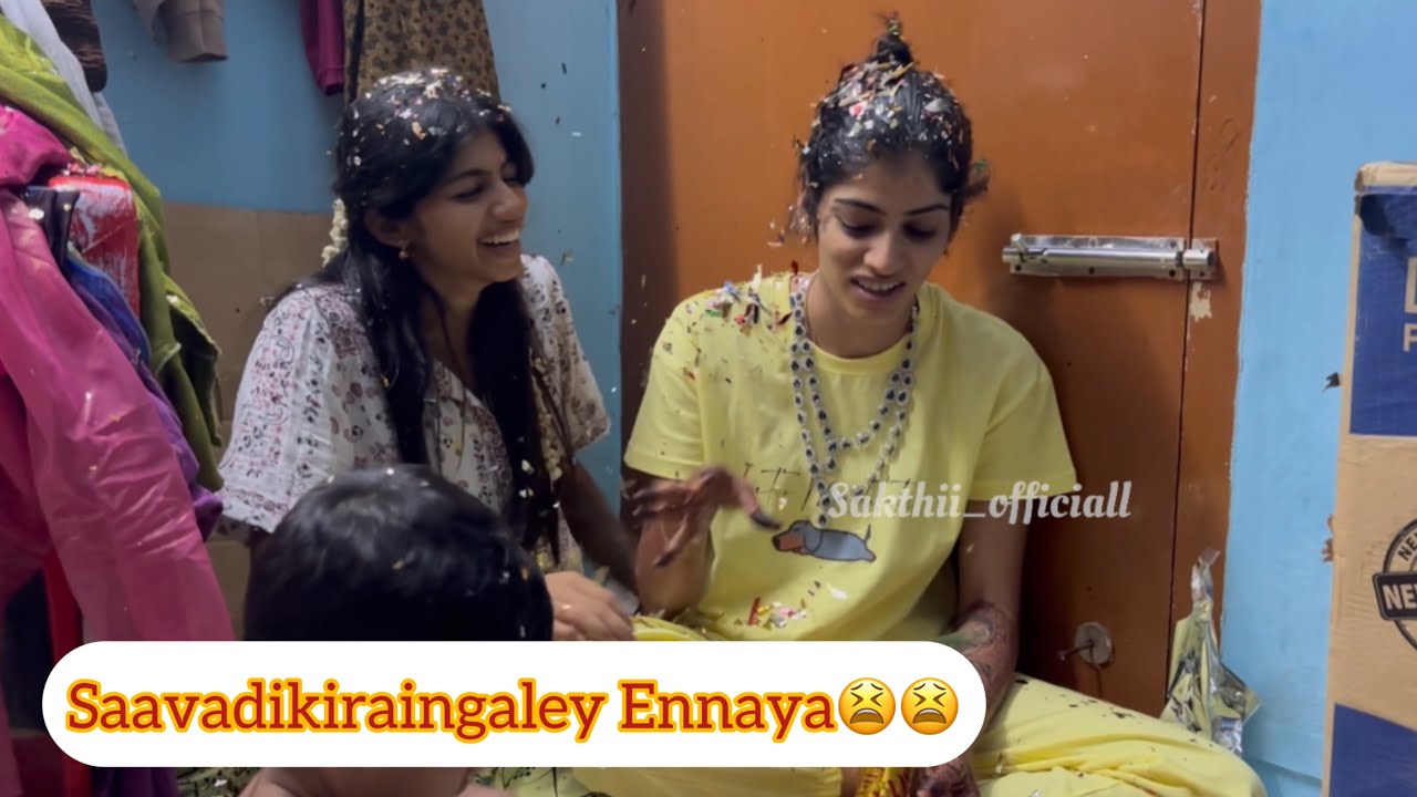 Birthday video part 2..♥️Gifts la unbox panniyachuu🤩🥳 #sakthibabu #sakthibirthday