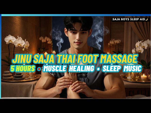 🧖‍♂️Saja Boys ASMR 🌙 Jinu Saja Foot Massage Roleplay | Soothing Thai Spa Ambience (Sleep Deep) music