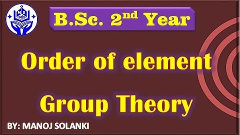 Theorem || Order of element of Group || Group Theory ||  #msmaths #bscmaths #bamaths