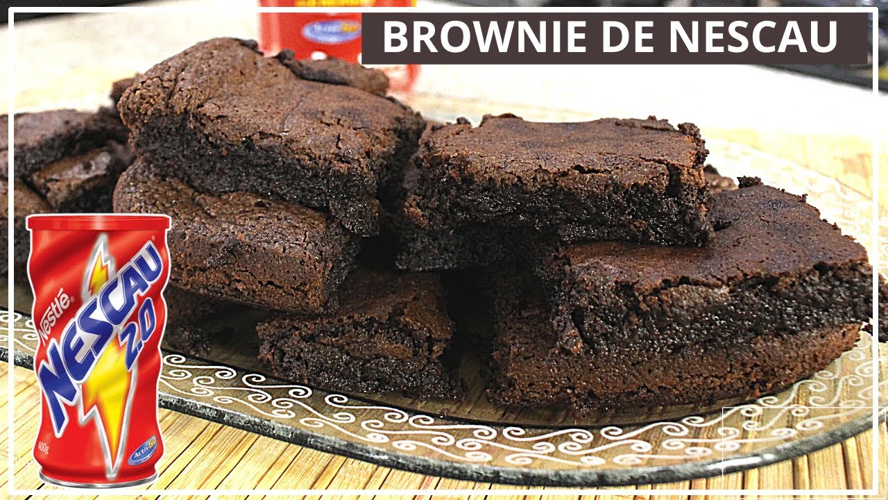 BROWNIE DE NESCAU Receita Fácil YouTube