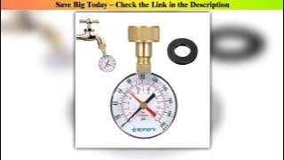 Flash Sale Lepmerk 2- 1/2'' Pressure Gauge Water Pressure Test Gauge 3/4'' Female Hose Thread 0-200