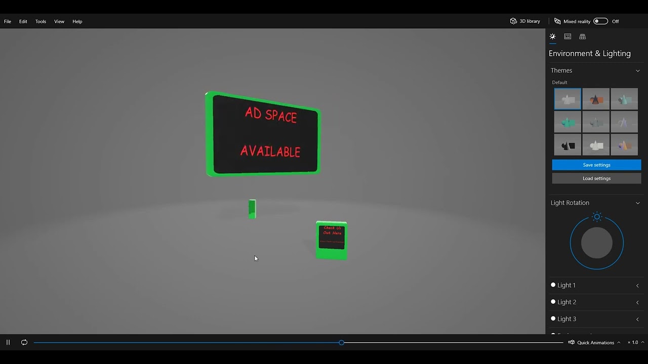 Cardastation floating ad sign