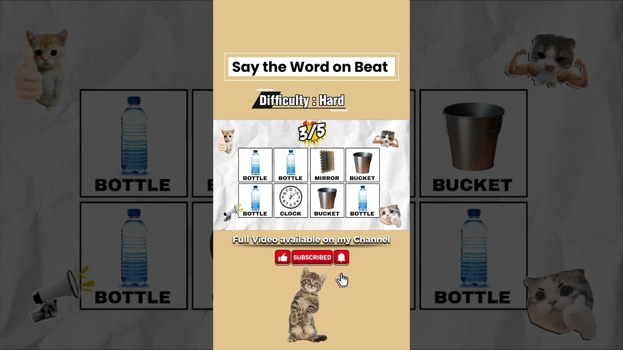 Say the Word on Beat | Home Objects Edition 