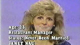 Janet Nau on Love Connection 0ct 6 1987