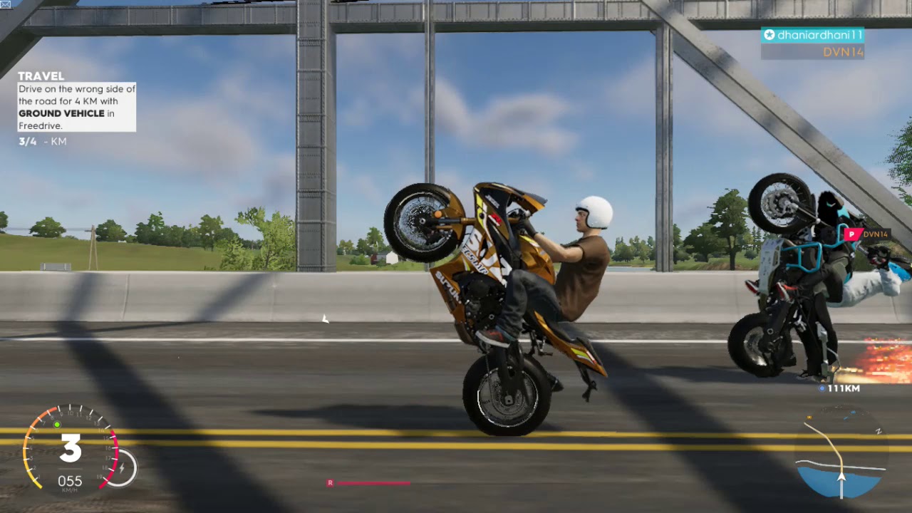 Satmori Naik GSX1000rr 2018 ke LasVegas - The Crew 2 Indonesia gaming logo