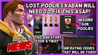 AW War Rating Issue | Poolies Lost Kabam Need To Fix | Twist in This Banned Player Situation [MCN]