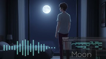 Moon - Official Audio and Video Creation - With LMMS and SHOTCUT