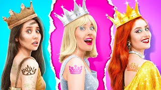 RICH VS POOR VS GIGA RICH PRINCESS || How to Become ... 