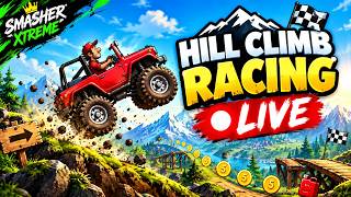 Hill Climb Racing LIVE 🚗🔥 | Epic Gameplay & Crazy Races | Smasher Xtreme screenshot 1