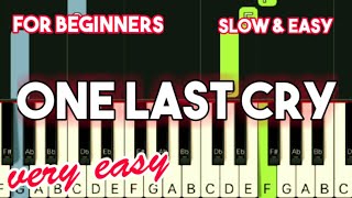 BRIAN MCKNIGHT - ONE LAST CRY | SLOW & EASY PIANO TUTORIAL