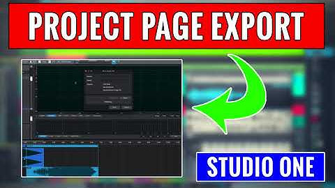 Studio One Project Page Part 6: Export -- OBEDIA.com