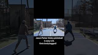 Pro level Owen Stice showing how easy pickleball is against Coach Jason Parker #pickleball  #druh