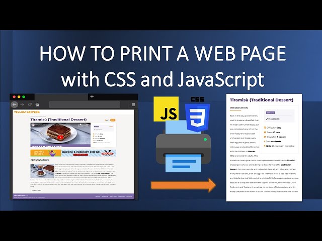 Hick Hver uge Maryanne Jones How to print a Web Page with CSS and Javascript - YouTube