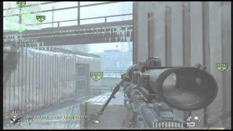 MW2- Amazing 2 piece Trickshot on Sub Base!