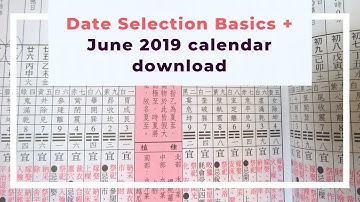 Lucky date selection and June 2019 calendar free download