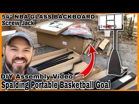 How To Assemble The Spalding Portable Basketball Goal | DIY Step By Step Guide