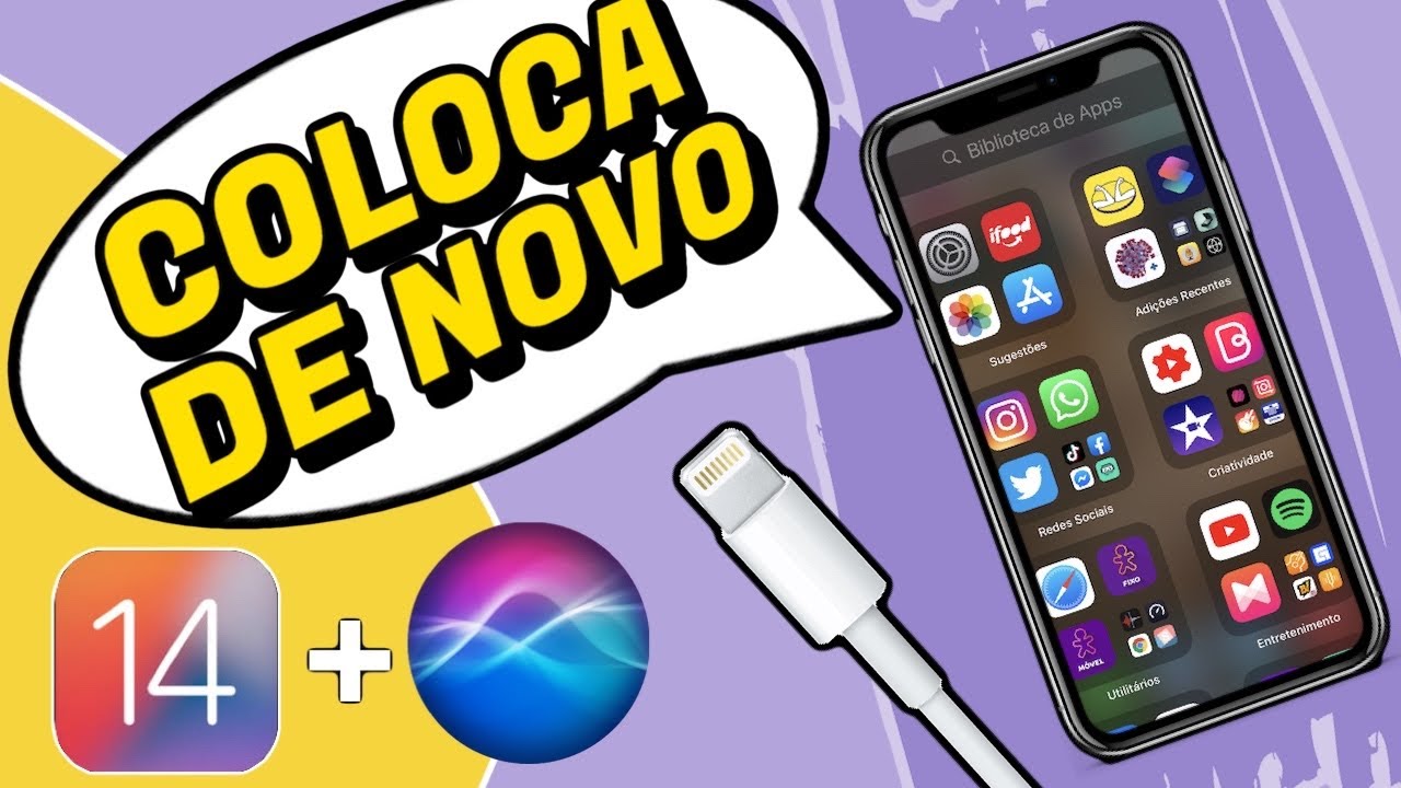 COMO CONFIGURAR O IOS 14 PARA FALAR QUANDO O CARREGADOR FOR CONECTADO OU DESCONECTADO - YouTube