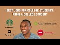 BEST JOBS for COLLEGE STUDENTS from a College Student 2020